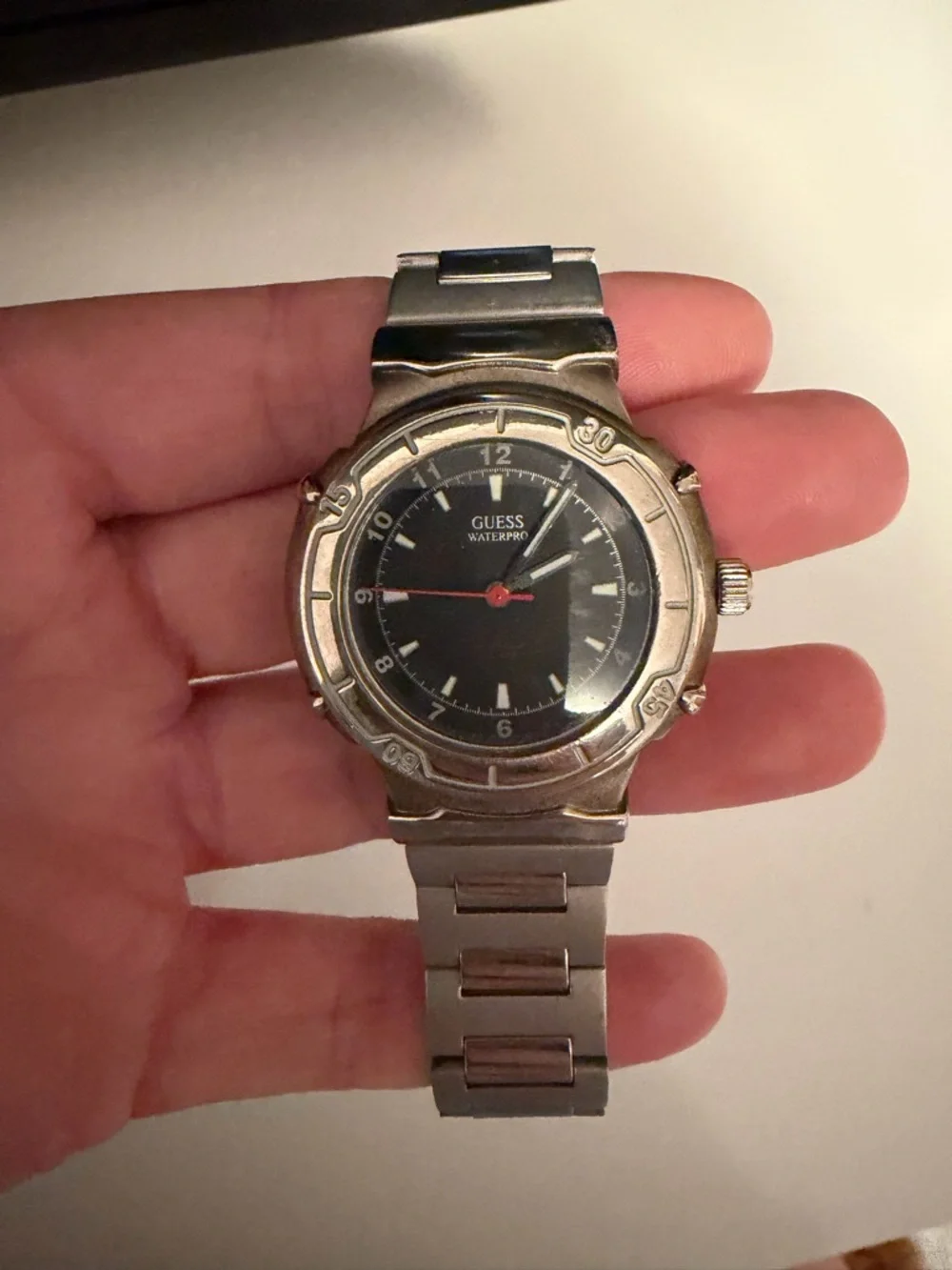 Silver Stainless Steel Guess Watch